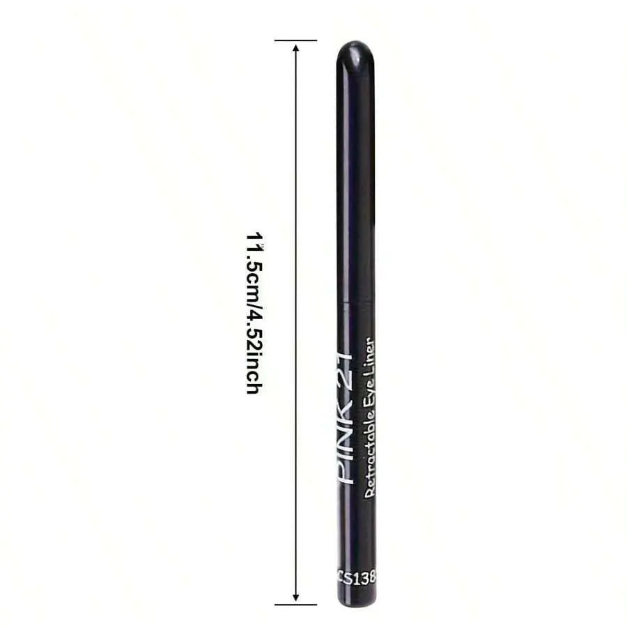 3pcs Waterproof Black Eyeliner Pencils-Smudge-Proof, Long-Lasting &Beginner-Friendly Eye Makeup