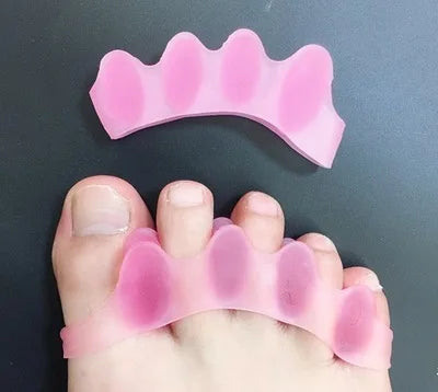 2pcs=1pair New Protective Toes Separator Suitable Bunion Corrector Material Soft Gel Straightener Spacers Stretchers Care Tool