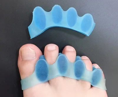 2pcs=1pair New Protective Toes Separator Suitable Bunion Corrector Material Soft Gel Straightener Spacers Stretchers Care Tool