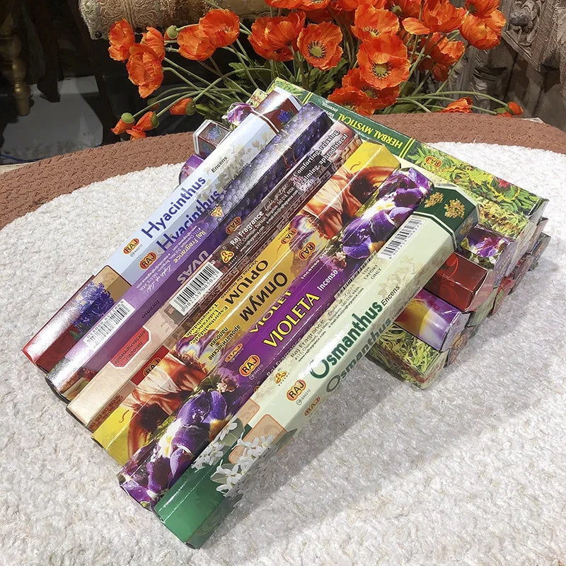 YXY Indian 20 Sticks Incense Lavender Meditation Palo Santo Jasmine Aromatherapy Household Bedroom Toilet Bathroom Tibetan Sage