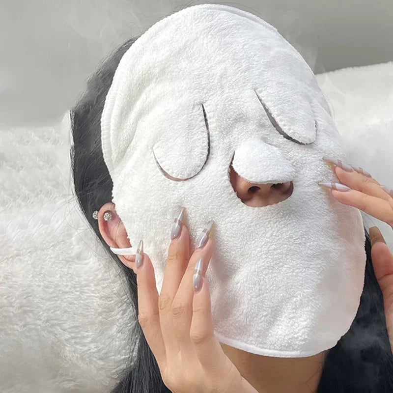 Facial hot compress towel Beauty salon mask towel Facial moisture preservation cold hot compress face towel soft thickening mask