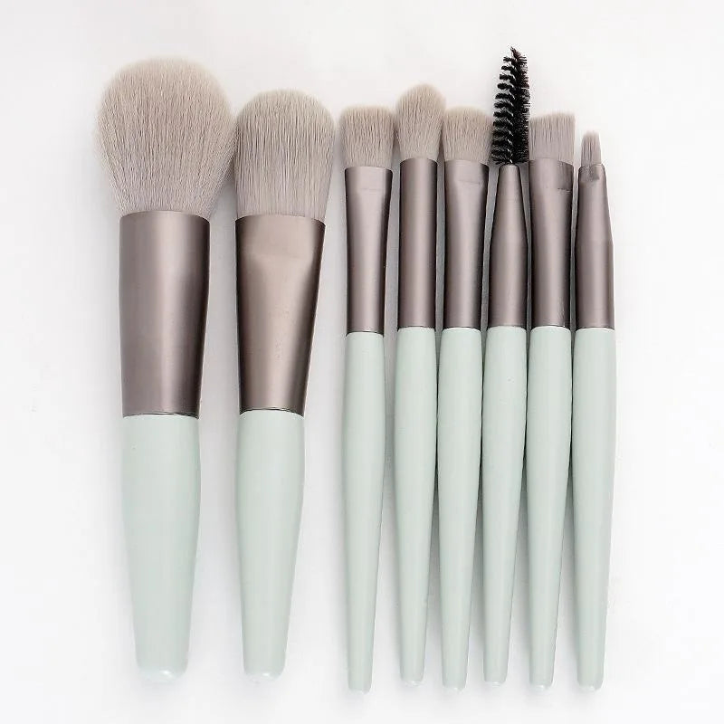 Hot selling portable 8-piece professional makeup brush set beauty tools makeup foundation blush concealer beauty tools brush eye