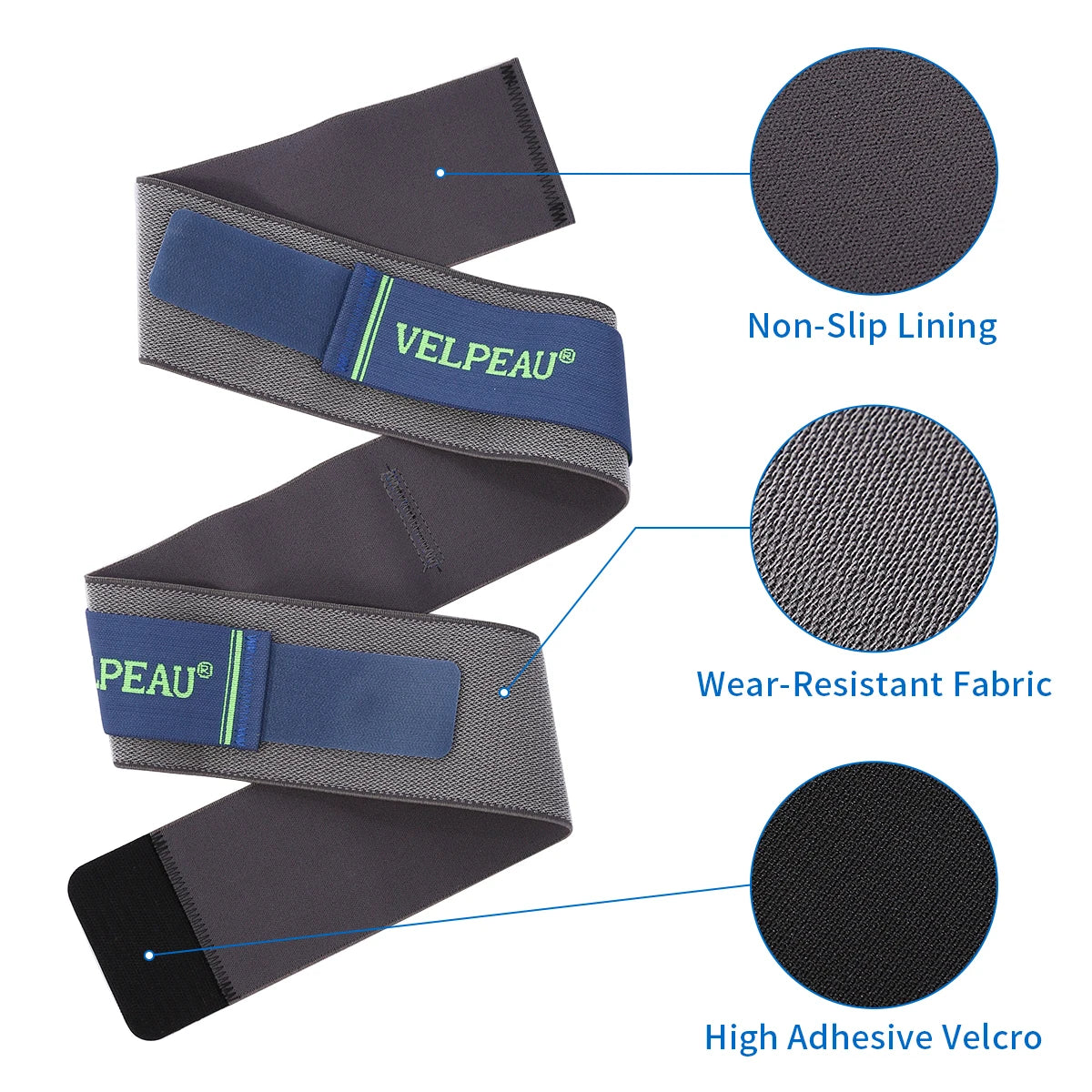 VELPEAU Sacroiliac SI Joint Hip Belt for Sciatica, Lower Back Pain, Postpartum Recovery Pelvic Belt Non-Slip and Wear Resistant