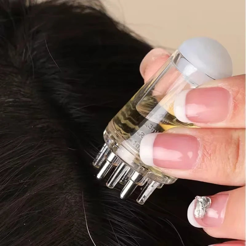 6ml Scalp Applicator - Mini Head Massager, Roll-On Brush for Hair Growth Oil, Massage Comb