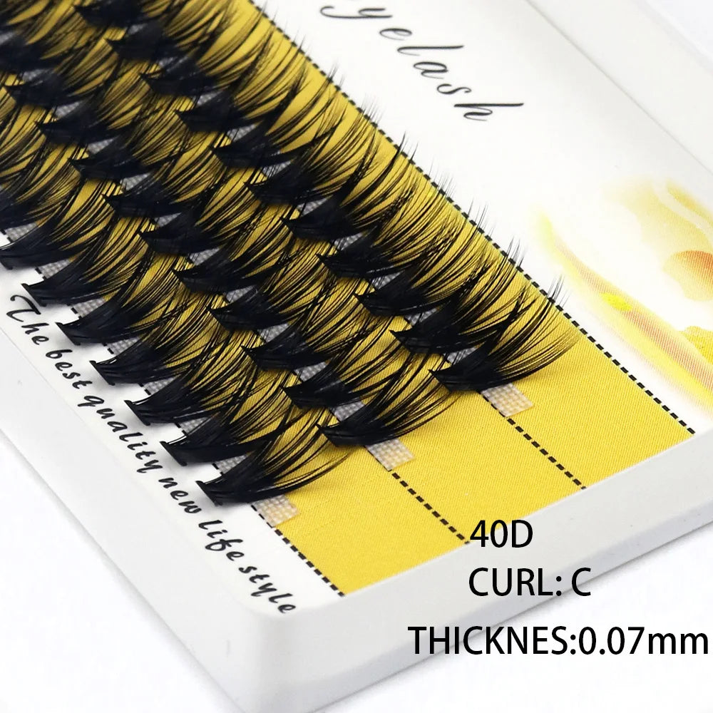 20D/30D Mink Eyelashes 1 Box/60 Bundles Natural Eyelash extension 3D Russia Individual Eyelash Cluster Makeup Tools Lashes Cilia