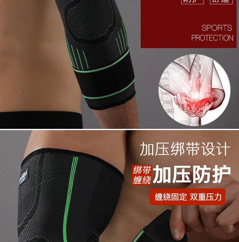 1Pcs Fitness Bandage Elbow Pads Brace Compression Support Sleeve for Tendonitis Tennis Elbow Reduce Joint Pain Support Protector