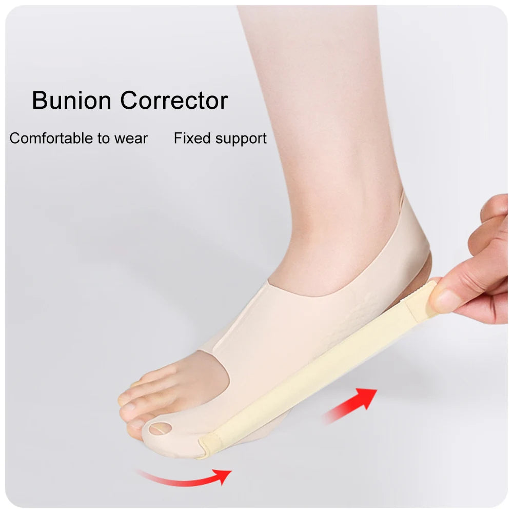 1PC Big Toe Bunion Corrector Adjustable Orthopedic Socks Toes Separator Pain Relief Hallux Valgus Feet Protector Foot Care Tools