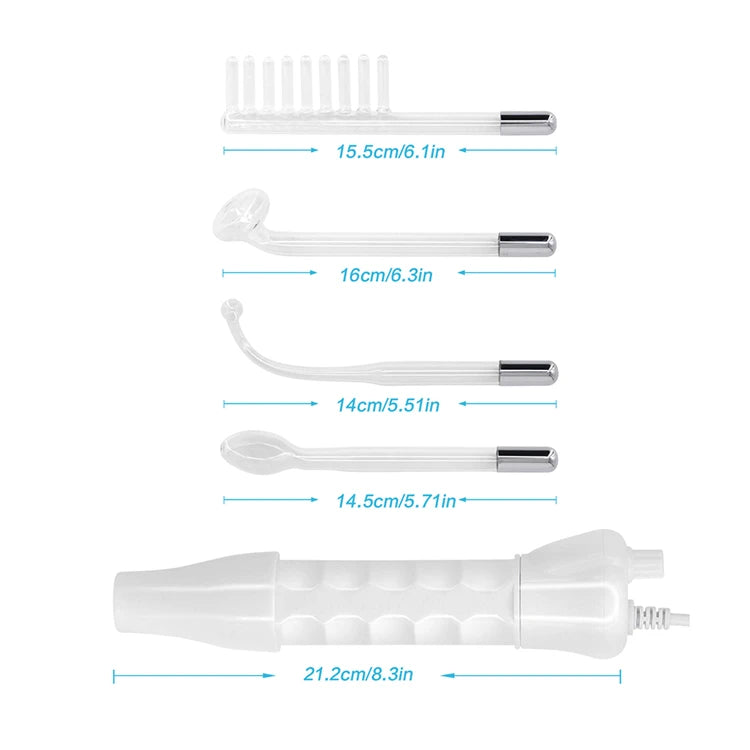 High Frequency Skin Therapy Wand Machine Portable Handheld for Acne Massage Skin Rejuvenation Tightening Wrinkle Reducing Tool