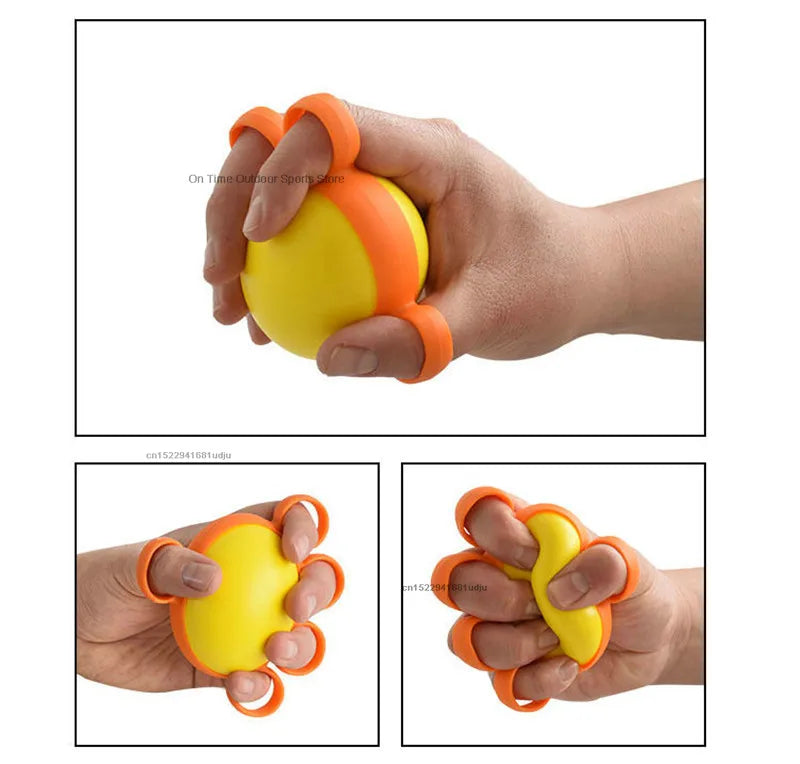 Hand Therapy Grip Strengthener Ball Stretcher Finger Pow Fitness  Arm Exercise Muscle Relex Recovery Rehabilitation Equipment