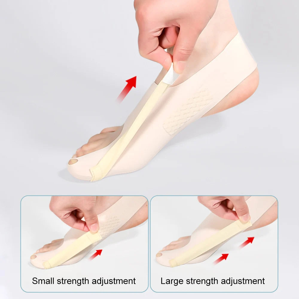 1PC Big Toe Bunion Corrector Adjustable Orthopedic Socks Toes Separator Pain Relief Hallux Valgus Feet Protector Foot Care Tools