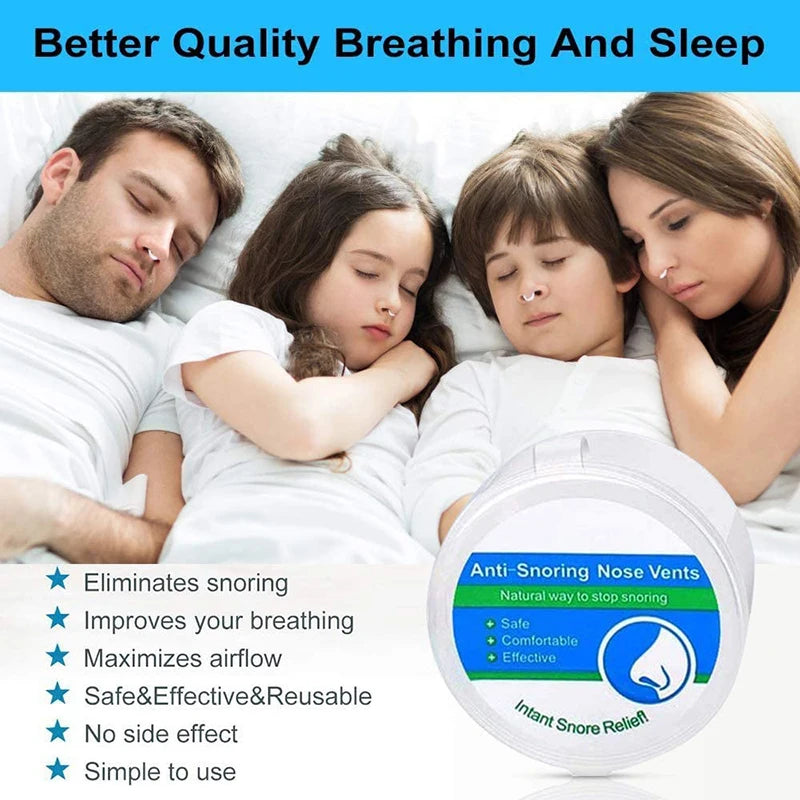 Anti Snoring Device To Stop Snoring Nose Clip For Easy Breathing Improvement Sleep Assistance Apnea 4pc At Night