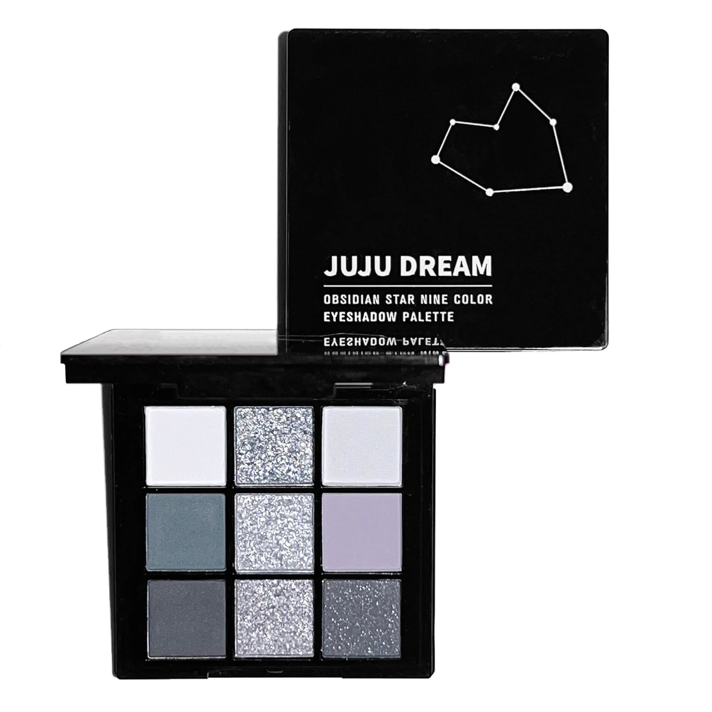 Black light star nine-color eye shadow plate Smoky makeup dark black dark cement plate cross-border