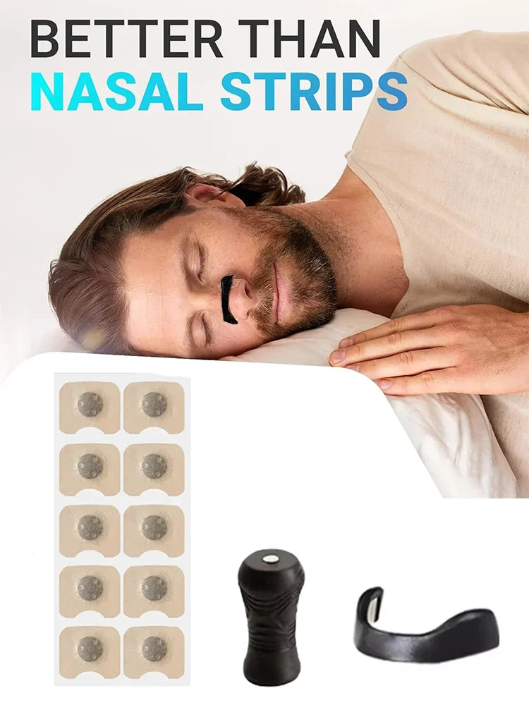 Anti-snoring Nose Clip Nasal Breathing Dilators Starter Kits Magnetic Nose Strips Increase Sports Air Intake Improve Sleeping