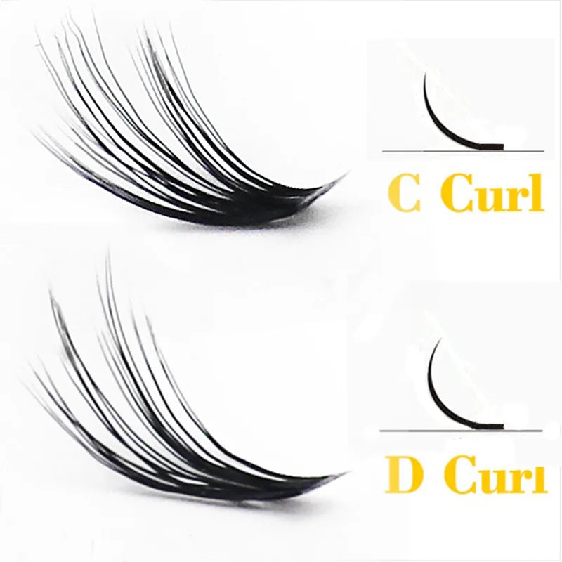 20D/30D Mink Eyelashes 1 Box/60 Bundles Natural Eyelash extension 3D Russia Individual Eyelash Cluster Makeup Tools Lashes Cilia