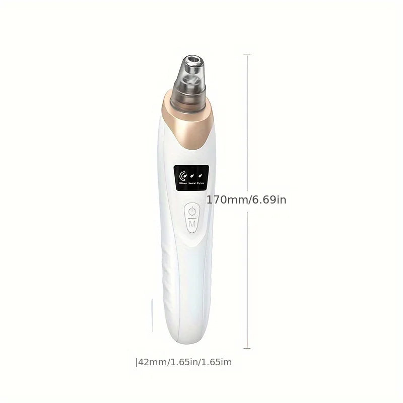 Blackhead Remover Pore Vacuum - 5-Level Suction USB Rechargeable Facial Pore Cleaner Kit for Acne Treatment and Skin Care