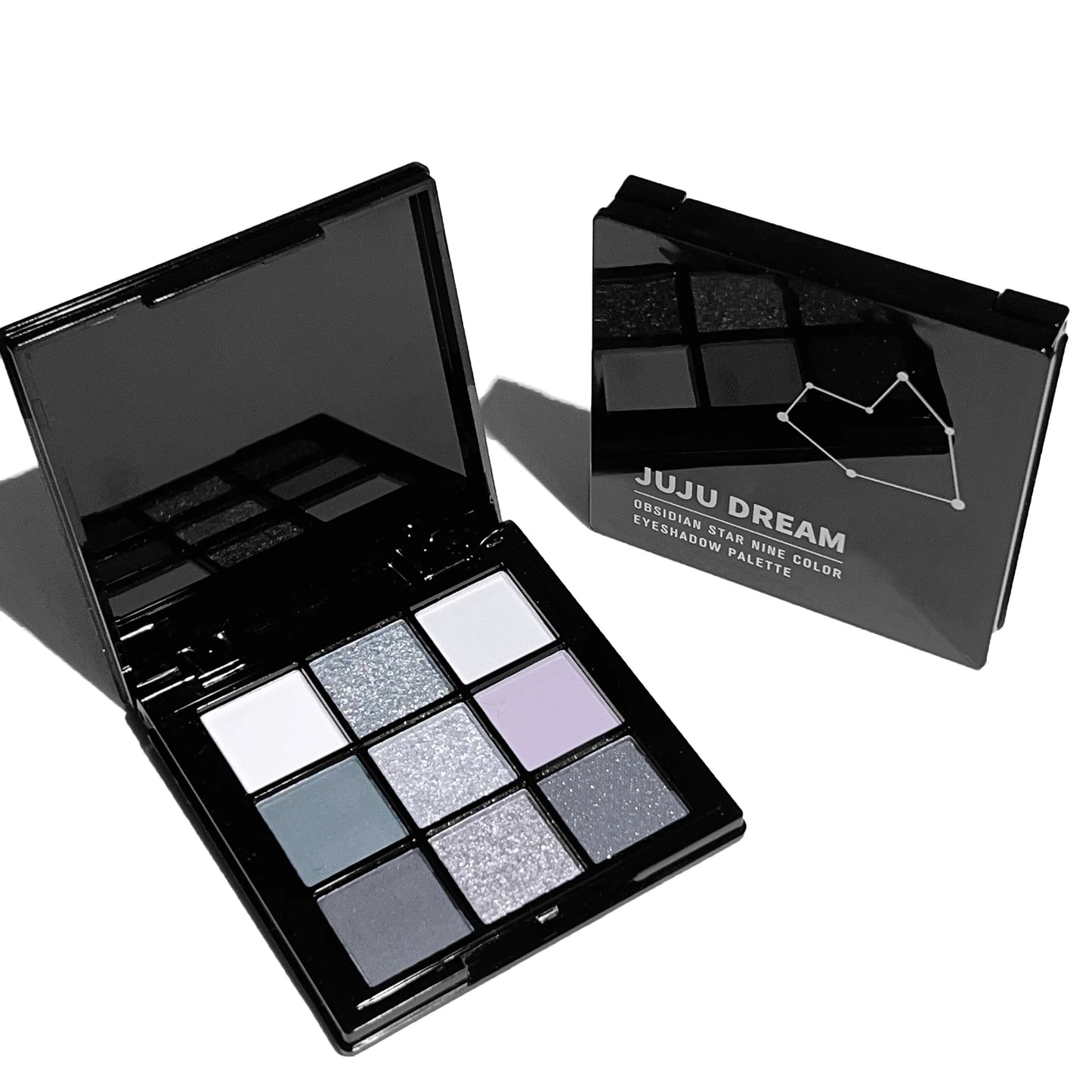 Black light star nine-color eye shadow plate Smoky makeup dark black dark cement plate cross-border