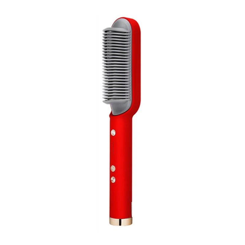 Multifunctional Electric Hot Comb Hair Straightener with Negative Ion Technology – Anti-Scalding Styling Brush