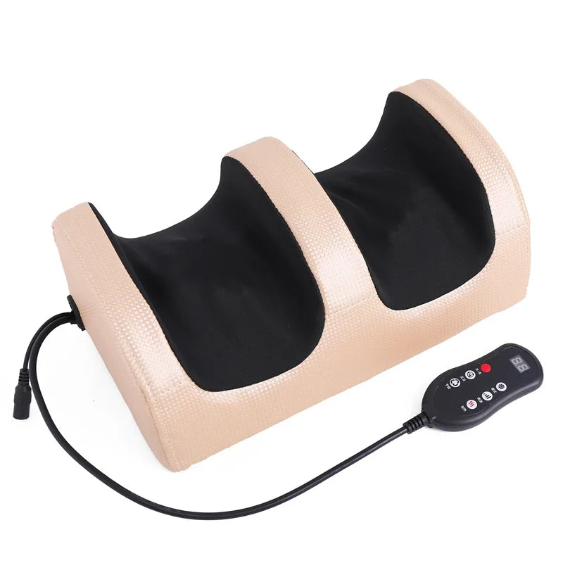 Electric Foot Massage Machine Hot Compress Shiatsu Foot Vibrators Kneading Roller For Foot Pain Relief Muscle Stimulation Gift