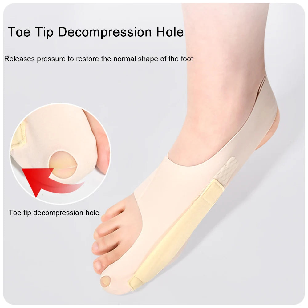 1PC Big Toe Bunion Corrector Adjustable Orthopedic Socks Toes Separator Pain Relief Hallux Valgus Feet Protector Foot Care Tools