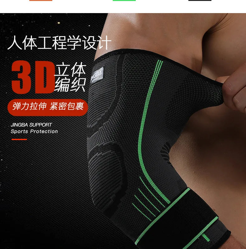 1Pcs Fitness Bandage Elbow Pads Brace Compression Support Sleeve for Tendonitis Tennis Elbow Reduce Joint Pain Support Protector