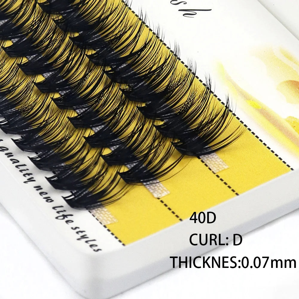 20D/30D Mink Eyelashes 1 Box/60 Bundles Natural Eyelash extension 3D Russia Individual Eyelash Cluster Makeup Tools Lashes Cilia