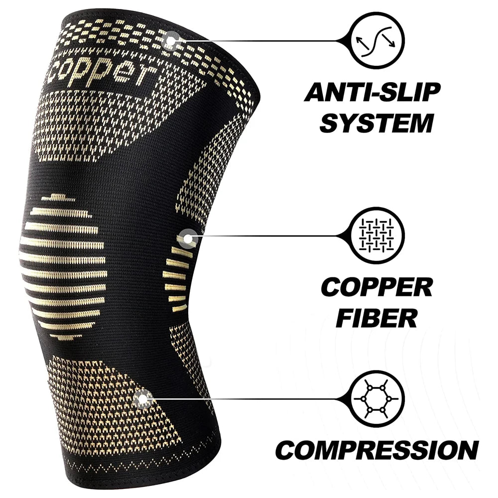 Copper Knee Brace for Arthritis Pain & Support-Copper Knee Sleeve for knee pain Compression sleeve for Sports,Knee Pain Relief