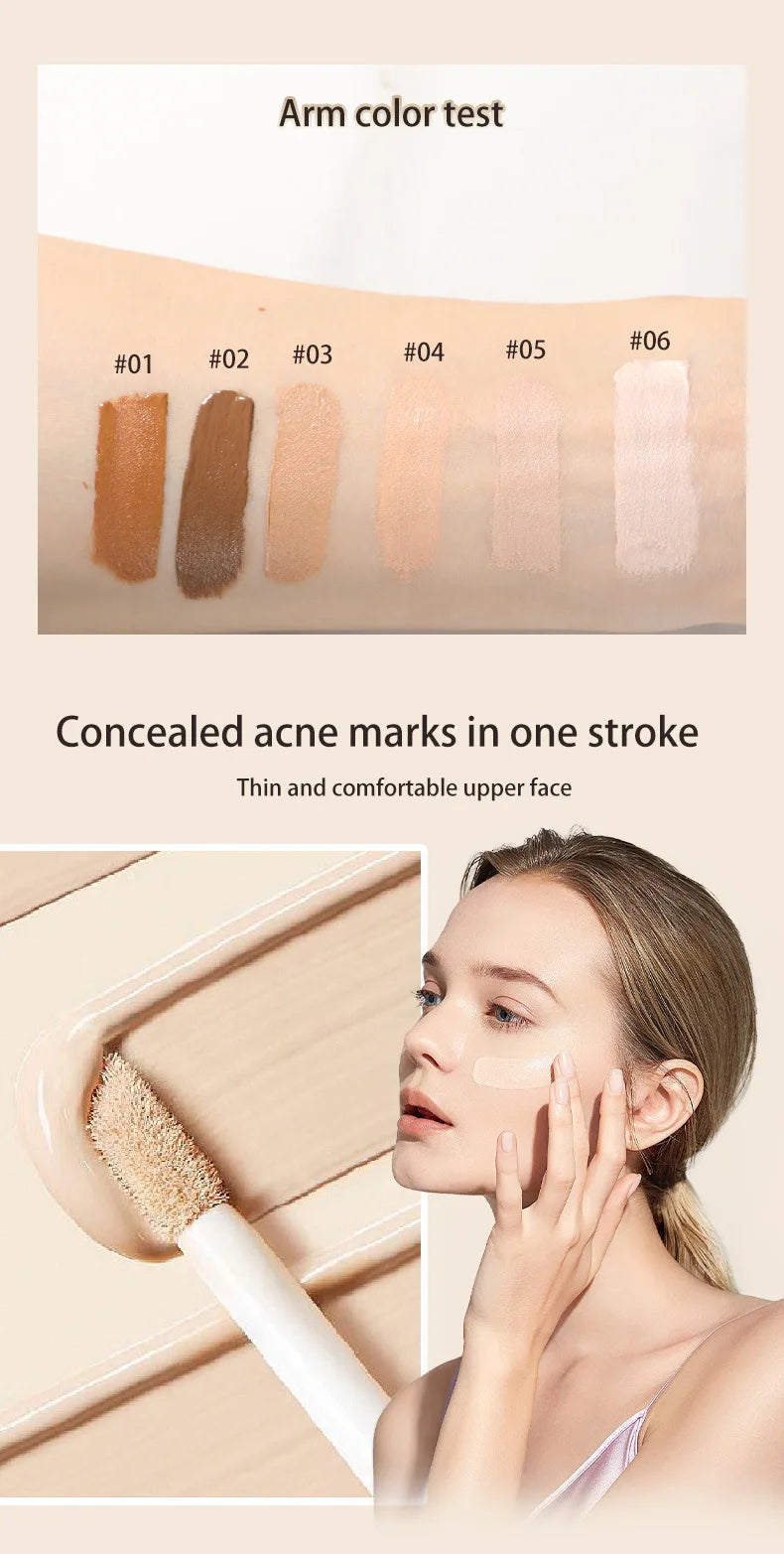 Liquid Concealer Matte High Coverage Waterproof Oil Control Moisturizing Long Lasting Concealer Professional Face Makeup