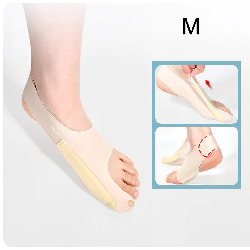 1PC Big Toe Bunion Corrector Adjustable Orthopedic Socks Toes Separator Pain Relief Hallux Valgus Feet Protector Foot Care Tools