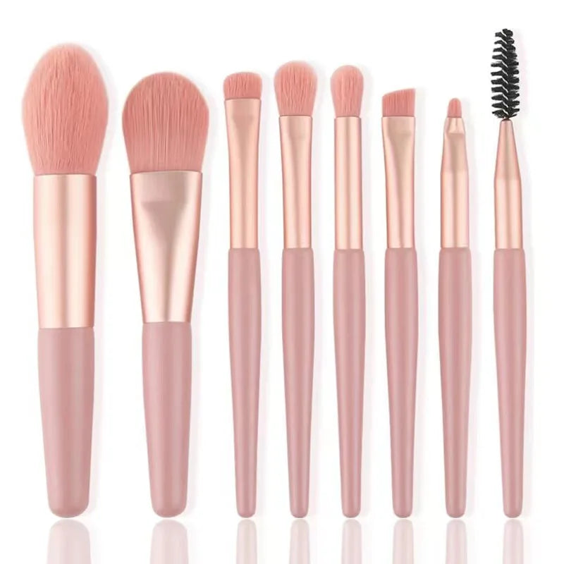 Hot selling portable 8-piece professional makeup brush set beauty tools makeup foundation blush concealer beauty tools brush eye