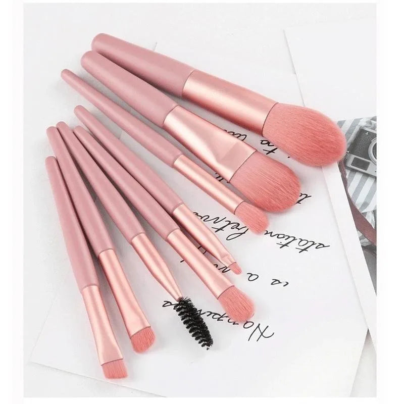 Hot selling portable 8-piece professional makeup brush set beauty tools makeup foundation blush concealer beauty tools brush eye