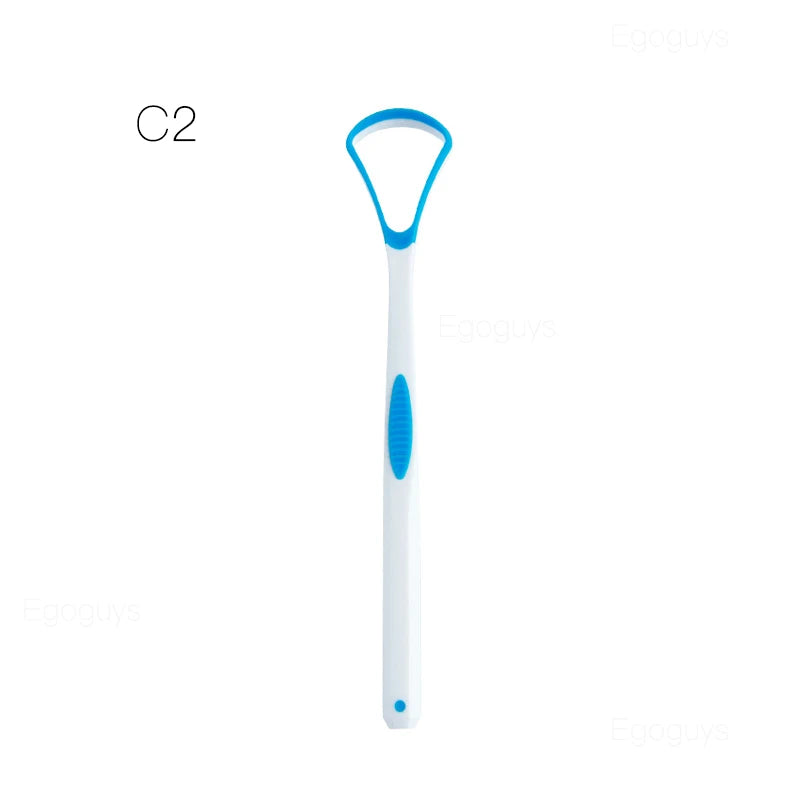 1PC Dual Uses Tongue Scraper Cleaners Reusable Oral Health Cleaning Brush Hygiene Care Toothbrush Mouth Fresh Breath Scraping　