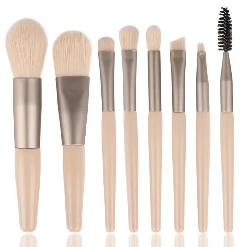 Hot selling portable 8-piece professional makeup brush set beauty tools makeup foundation blush concealer beauty tools brush eye