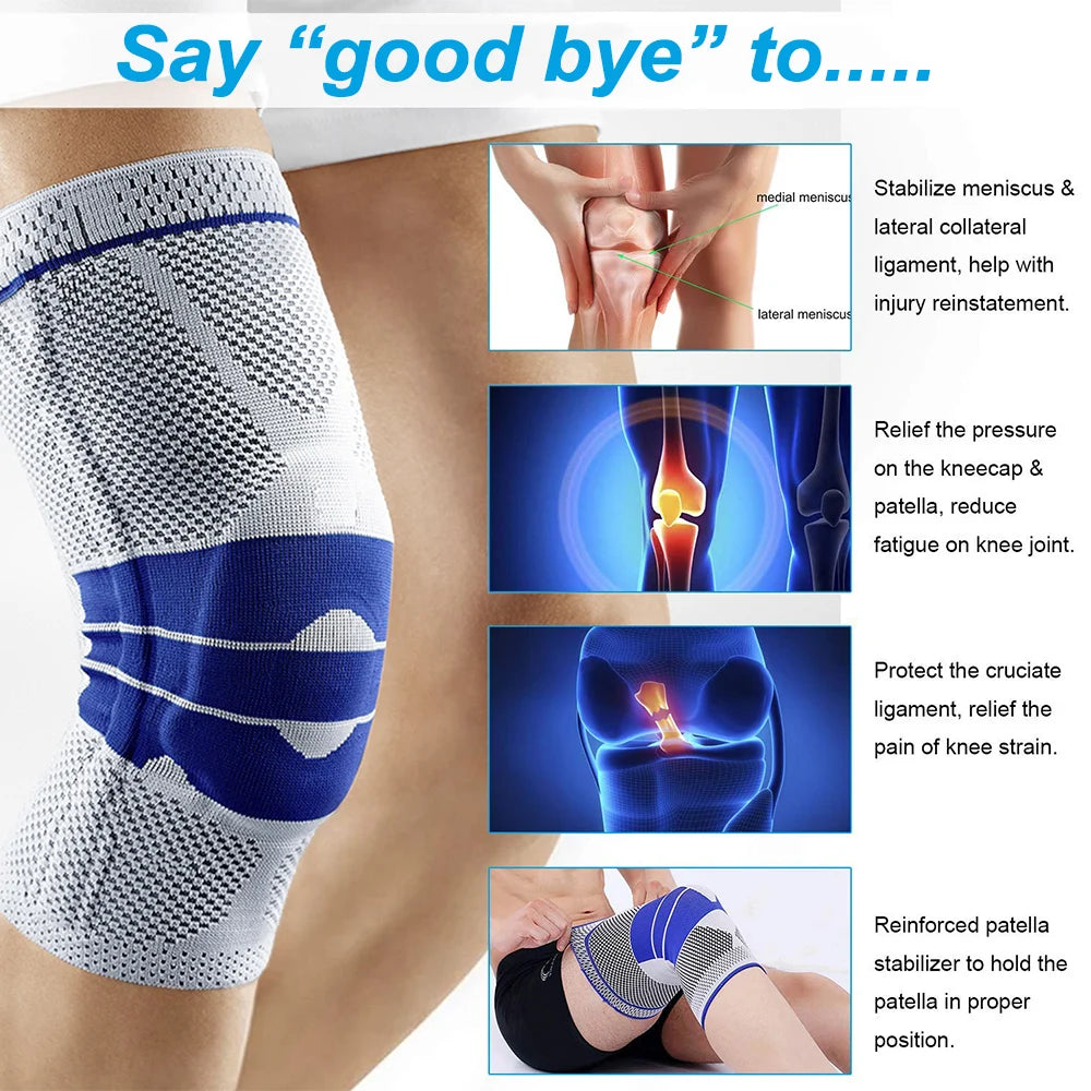 Medical Knee Brace Compression Knee Support Sleeve Sports Knee Pad for Running, Workout, Arthritis Pain Relief, Joint Recovery