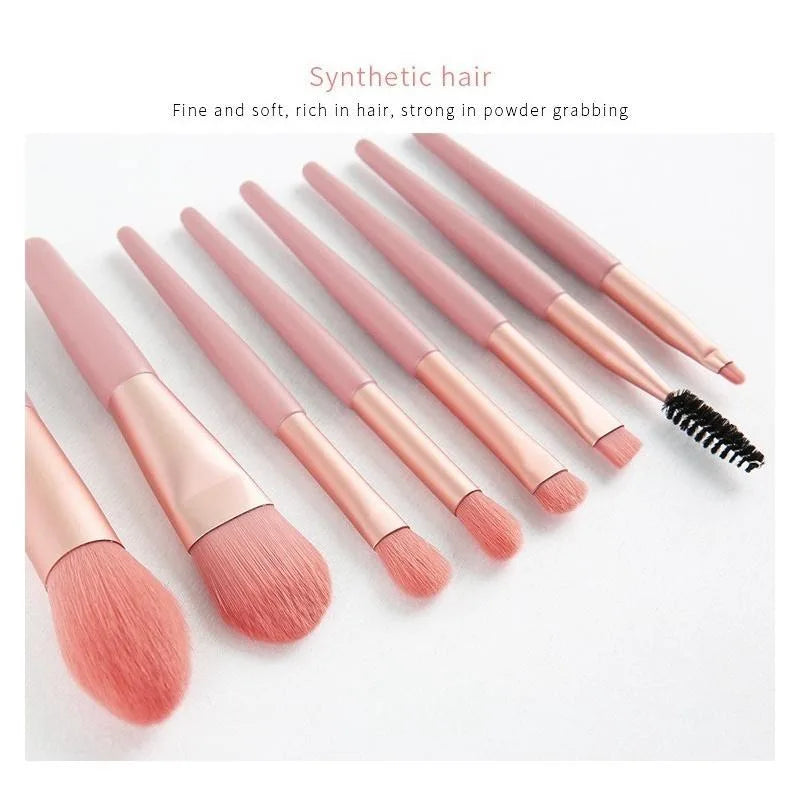 Hot selling portable 8-piece professional makeup brush set beauty tools makeup foundation blush concealer beauty tools brush eye