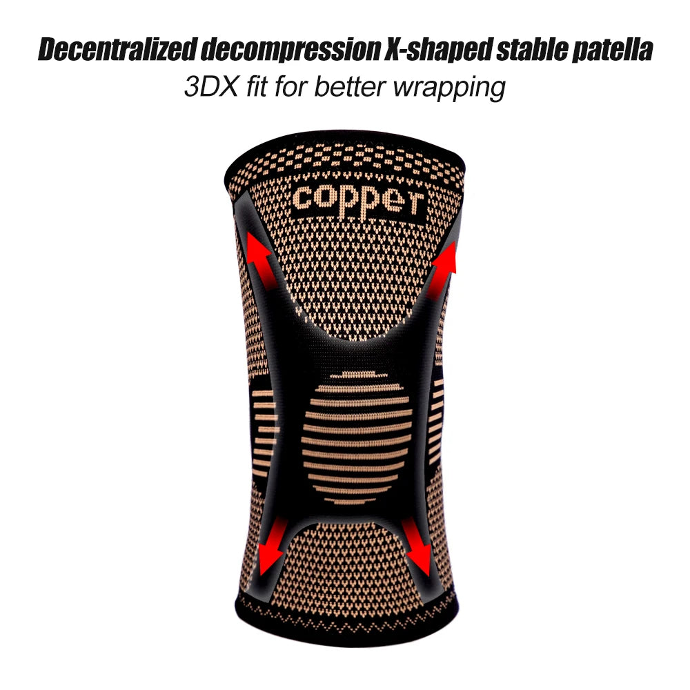 Copper Knee Brace for Arthritis Pain & Support-Copper Knee Sleeve for knee pain Compression sleeve for Sports,Knee Pain Relief