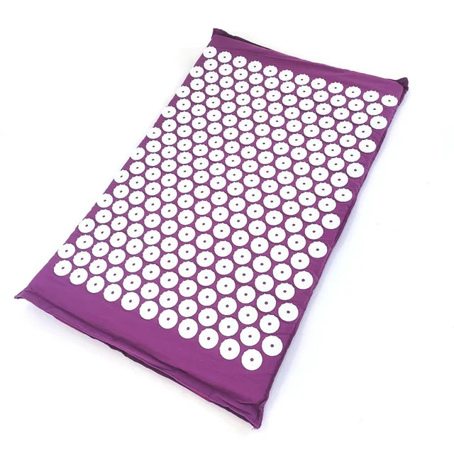 Yoga Massage Pads with Large Touchpoints for Better Neck Back and Foot Massage Household Massage Pillows in Purple Color