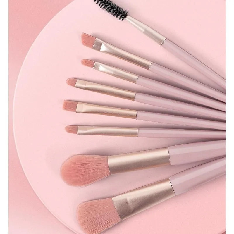 Hot selling portable 8-piece professional makeup brush set beauty tools makeup foundation blush concealer beauty tools brush eye