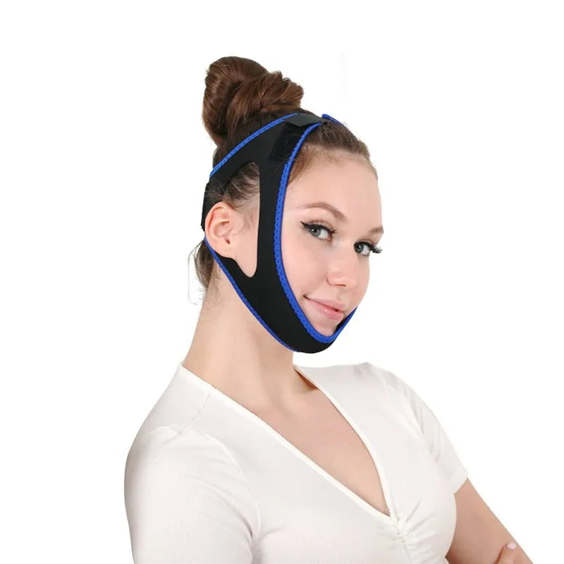 Anti Snoring Belt Triangular Chin Strap Mouth Guard Gifts for Women Men Better Breath Health Snore Stop Bandage Sleep Aid