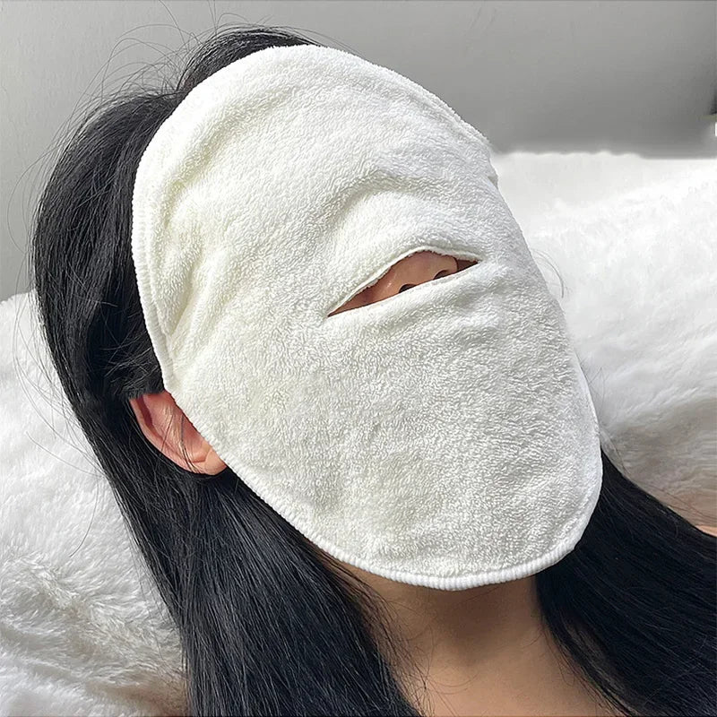 Facial hot compress towel Beauty salon mask towel Facial moisture preservation cold hot compress face towel soft thickening mask